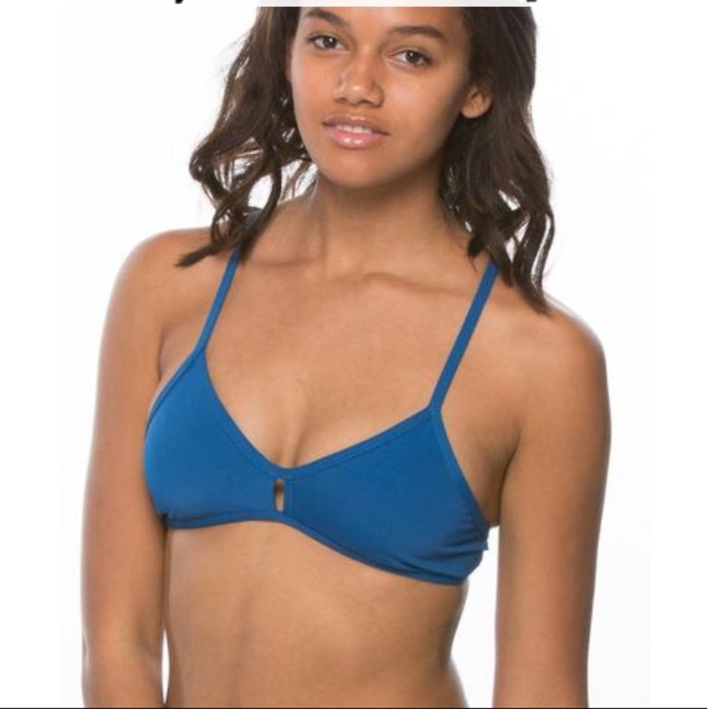 Jolyn vent top - deep blue sea